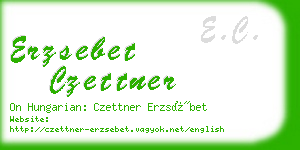 erzsebet czettner business card